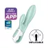 Satisfyer Air Pump Bunny 5 - lietotnes vadāms pumpējams vibrators (mētra)