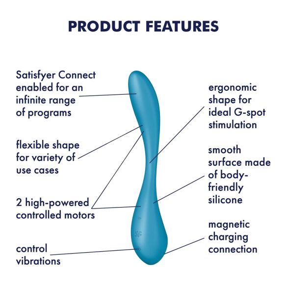 Satisfyer G-spot Flex 5 - G-punkta vibrators ūdensizturīgs zaļš