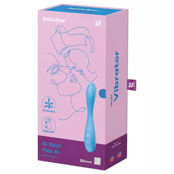 Satisfyer G-spot Flex 4 - lietotnes vadīts G‑punkta vibrators (tirkīza)