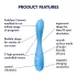 Satisfyer G-spot Flex 4 - lietotnes vadīts G‑punkta vibrators (tirkīza)