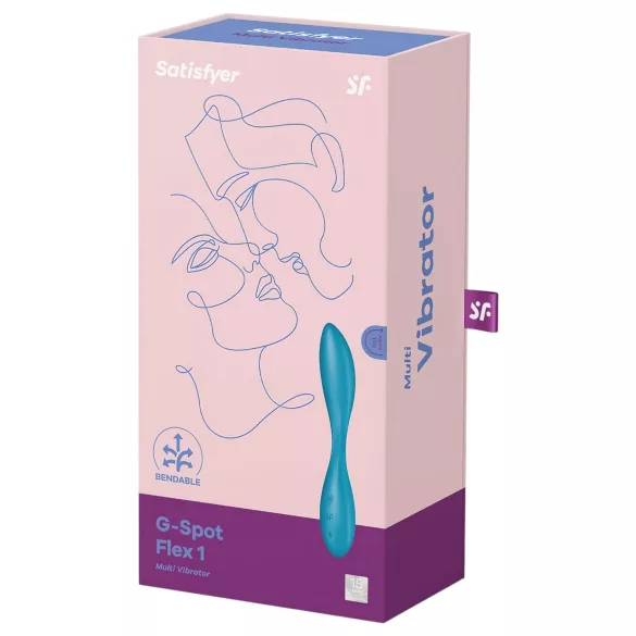Satisfyer G-spot Flex 1 - uzlādējams ūdensizturīgs G-punkta vibrators zaļš