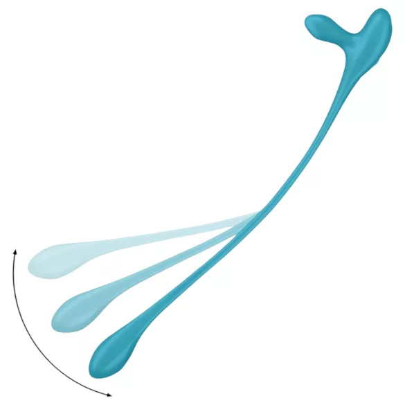 Satisfyer anālais vibrators un erekcijas gredzens, uzlādējams, zils