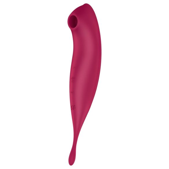 Satisfyer Twirling Pro - klitora vibrators un stimulators 2in1 sarkans