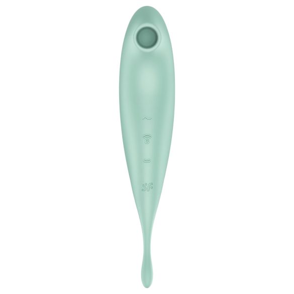 Satisfyer Twirling Pro - klitora vibrators 2in1, mintzaļa