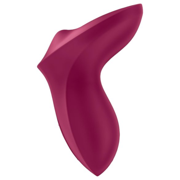 Satisfyer Exciterrr - klitora vibrators ar rotējošām pērlītēm sarkans