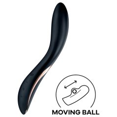 Satisfyer Rrrolling - kustīgais G-punkta vibrators (melns)
