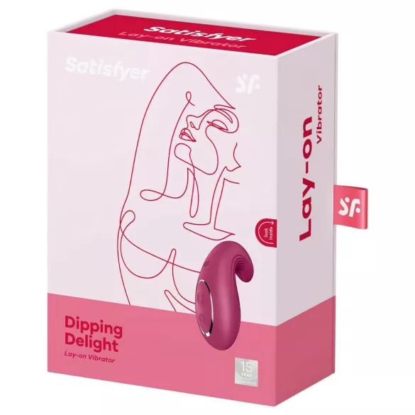 Satisfyer klitora vibrators uzlādējams sarkans