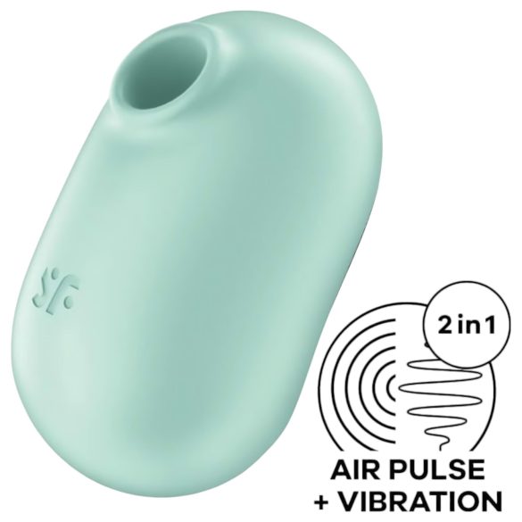 Satisfyer Pro To Go 2 - uzlādējams gaisa viļņu klitora stimulators (piparmētra)