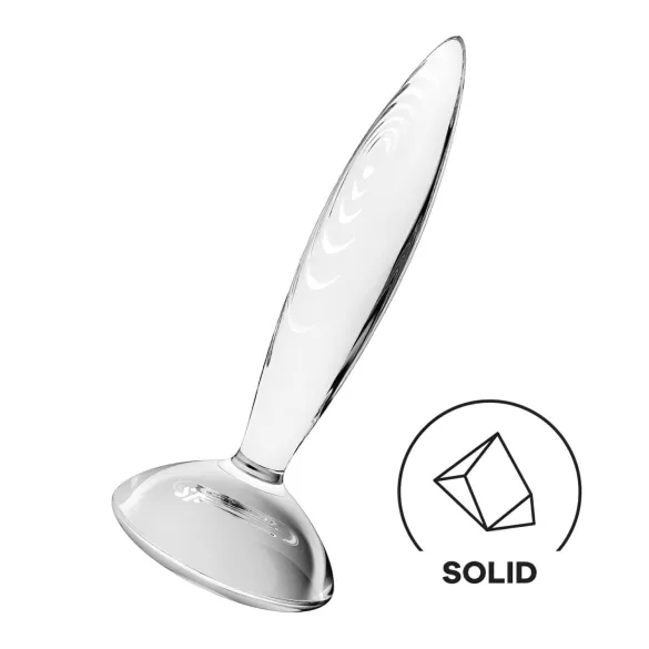 Satisfyer stikla dildo ar izciļņiem caurspīdīgs