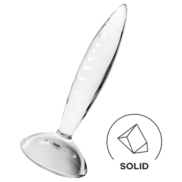 Satisfyer stikla dildo ar izciļņiem caurspīdīgs