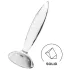 Satisfyer stikla dildo ar izciļņiem caurspīdīgs