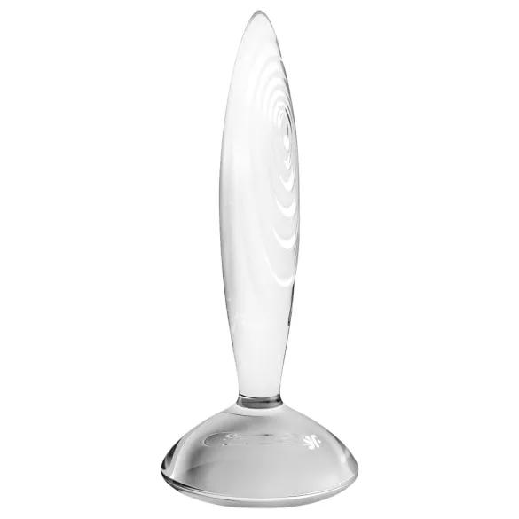 Satisfyer stikla dildo ar izciļņiem caurspīdīgs