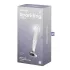 Satisfyer stikla dildo ar izciļņiem caurspīdīgs