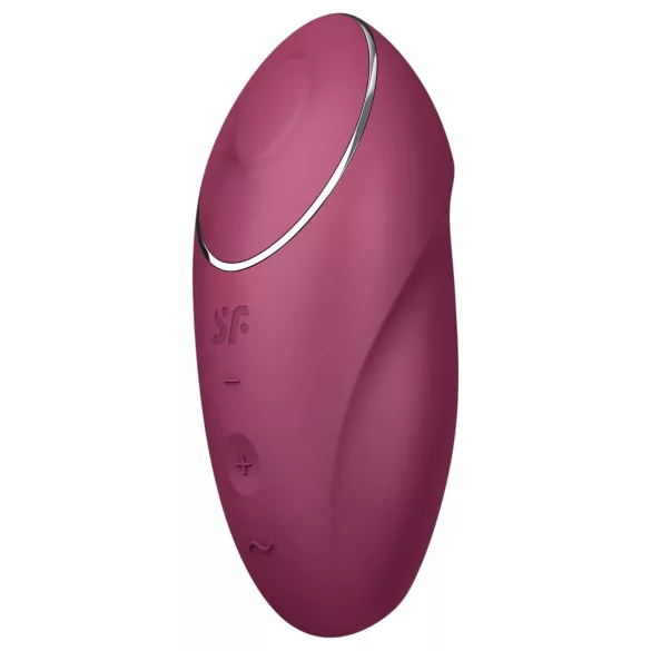 Satisfyer Tap & Climax 1 - divfunkcionāls vibrators un klitora stimulators sarkans