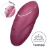 Satisfyer Tap & Climax 1 - divfunkcionāls vibrators un klitora stimulators sarkans