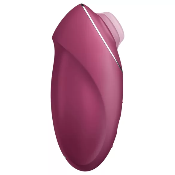 Satisfyer Tap & Climax 1 - divfunkcionāls vibrators un klitora stimulators sarkans