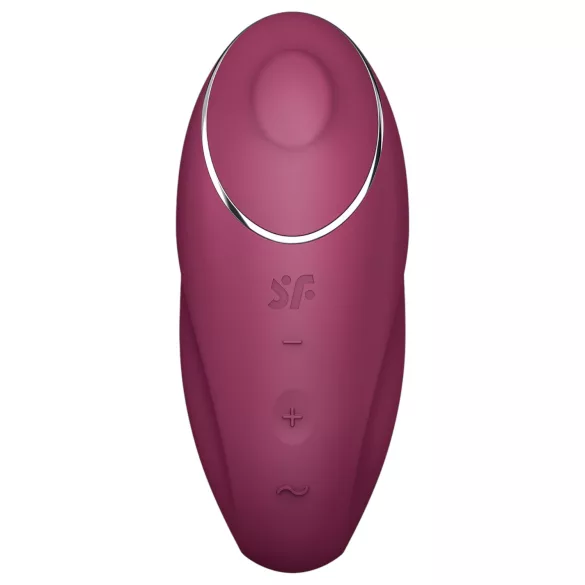 Satisfyer Tap & Climax 1 - divfunkcionāls vibrators un klitora stimulators sarkans