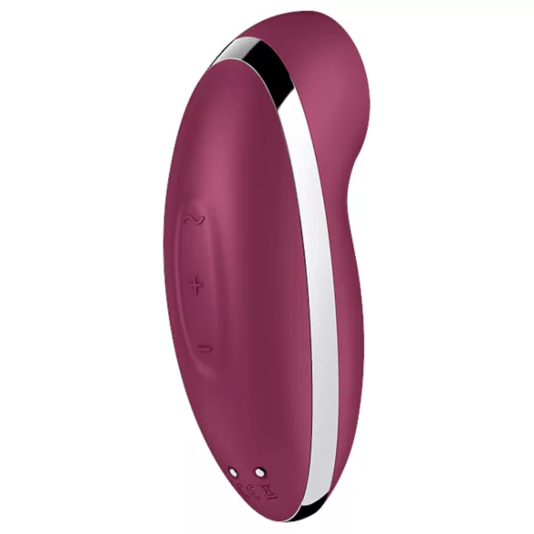 Satisfyer Tap & Climax 2 - sieviešu vibrators un klitora stimulators, sarkans