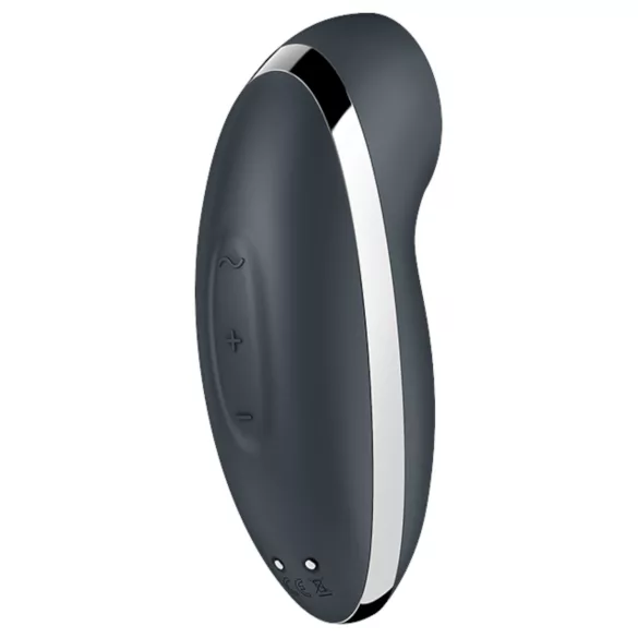 Satisfyer Tap & Climax 2 - klitora vibrators ar vibrāciju 2in1 pelēks