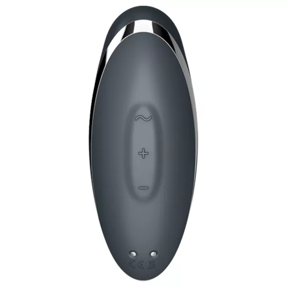 Satisfyer Tap & Climax 2 - klitora vibrators ar vibrāciju 2in1 pelēks