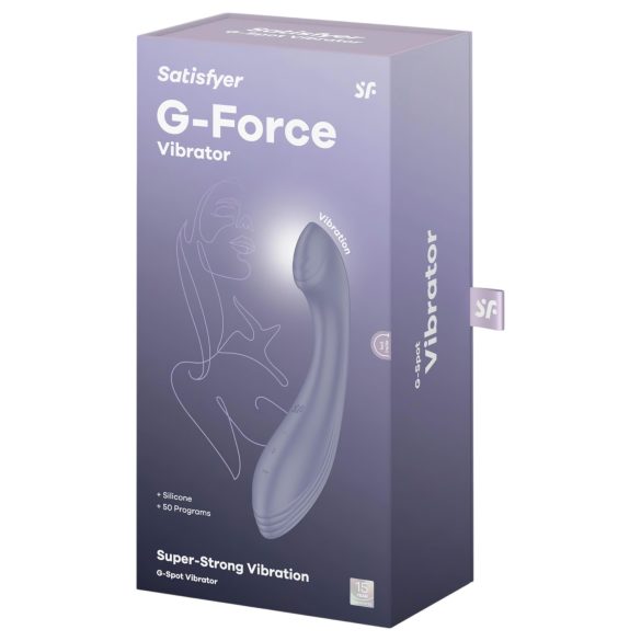 Satisfyer G-Force - uzlādējams, ūdensdrošs G-punkta vibrators (violets)