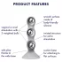 Satisfyer Triple Ball-R - anālais lodīšu dildo pelēks