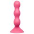Satisfyer Triple Ball-R - anālais vibrators ar lodītēm rozā