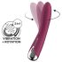 Satisfyer Spinning Vibe 1 - rotējošs G-punkta vibrators (sarkans)