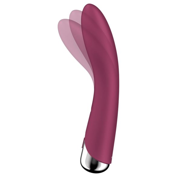 Satisfyer G-punkta vibrators ar rotējošu galviņu sarkans