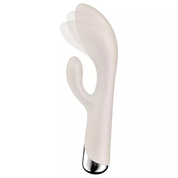 Satisfyer Spinning Rabbit 1 - vibrators ar rotējošu klitora stimulatoru bēšs