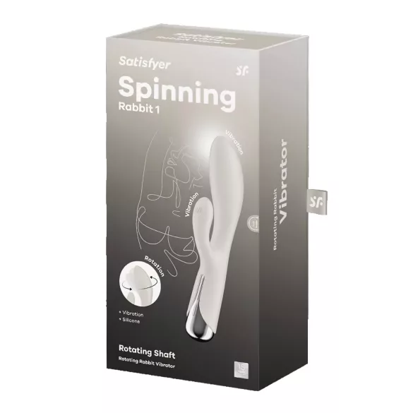 Satisfyer Spinning Rabbit 1 - vibrators ar rotējošu klitora stimulatoru bēšs