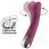 Satisfyer G-punkta vibrators ar rotējošu galvu, sarkans
