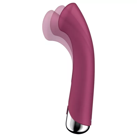 Satisfyer G-punkta vibrators ar rotējošu galvu, sarkans
