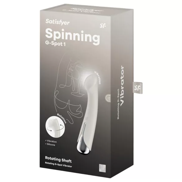 Satisfyer G-punkta vibrators ar rotējošu galviņu, bēšs