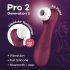 Satisfyer Pro 2 Gen3 - gudrais gaisa viļņu klitora stimulators (sarkans)