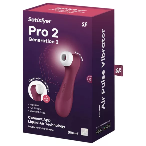 Satisfyer Pro 2 Gen3 - klitora stimulators ar gaisa viļņiem sarkans
