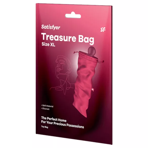 Satisfyer Treasure Bag XL - diskrēta seksa rotaļlietu glabāšanas soma (rozā)