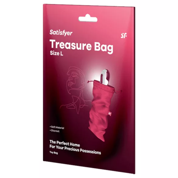 Satisfyer Treasure Bag L - diskrēta uzglabāšanas soma liela rozā