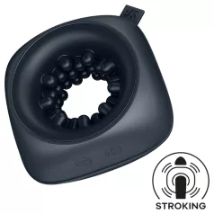   Satisfyer Ring Stroker - vīriešu vibrators masturbators uzlādējams melns