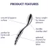 Satisfyer Star Force 1 - metāla dildo ar bumbām sudraba krāsā