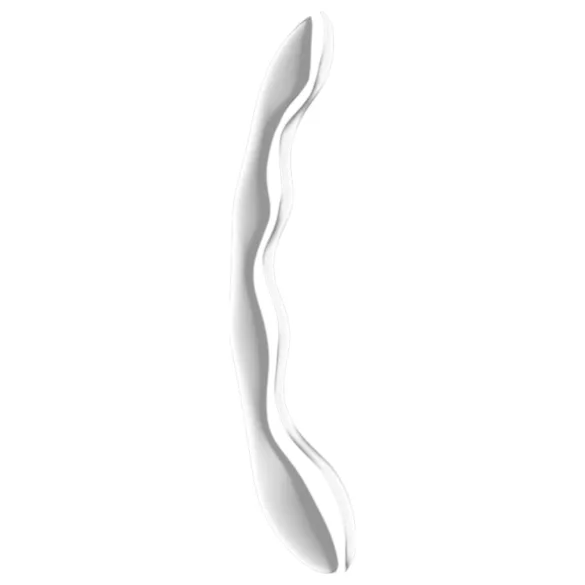 Satisfyer Cosmic Crest 2 - metāla dildo viļņots sudraba
