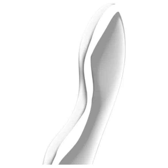 Satisfyer Cosmic Crest 2 - metāla dildo viļņots sudraba