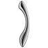 Satisfyer Pure Gravity 1 – rievots tērauda dildo (sudrabs)