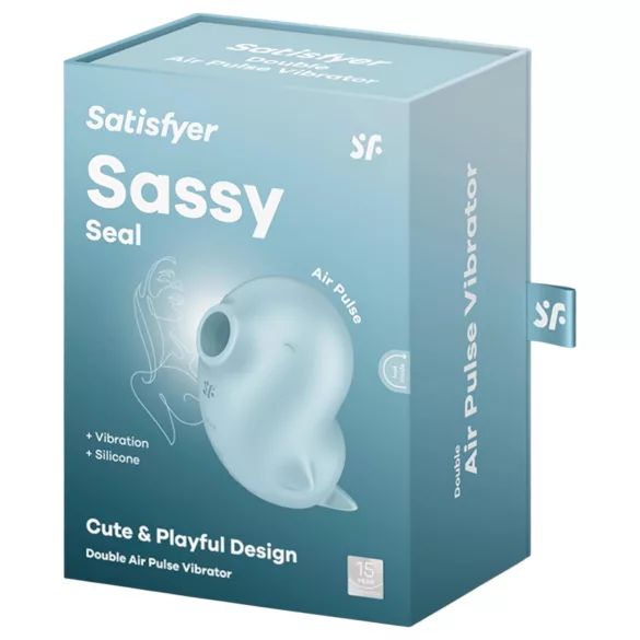 Satisfyer Sassy Seal - klitora stimulators ar gaisa viļņiem, tirkīza