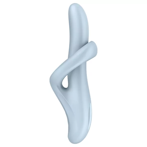Satisfyer Heat Flex 4 - sildošs vibrators ar klitora rokturi (zils)