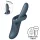 Satisfyer Heat Flex 4 - vibrators ar klitora stimulatoru un sildīšanu, pelēks