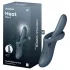 Satisfyer Heat Flex 4 - sildošs vibrators ar klitora atzaru (pelēks)