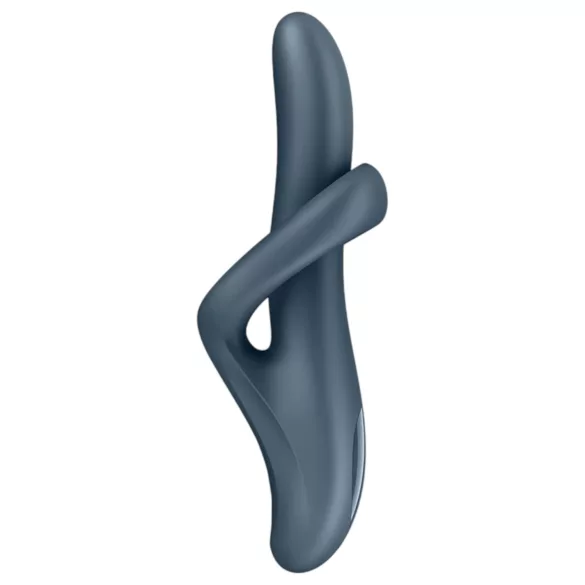 Satisfyer Heat Flex 4 - vibrators ar klitora stimulatoru un sildīšanu, pelēks