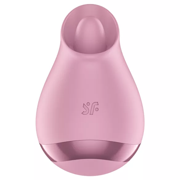 Satisfyer klitora vibrators ar mēli rozā
