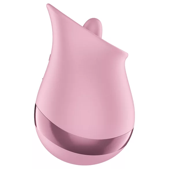 Satisfyer klitora vibrators ar mēli rozā